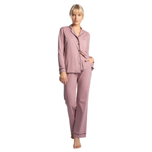 Lalupa, Bawełniane spodnie od piżamy Fioletowy, female, 155.00PLN