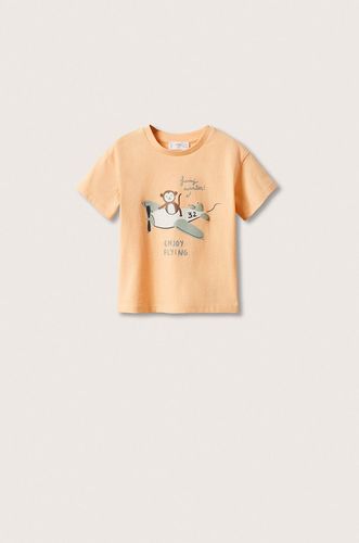 Mango Kids t-shirt bawełniany dziecięcy Coche 29.99PLN