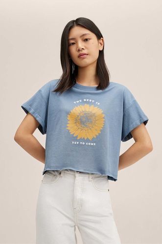 Mango Kids t-shirt bawełniany dziecięcy Sunflow 45.99PLN