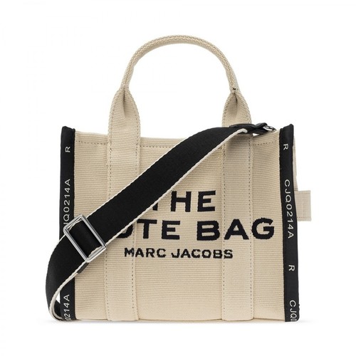 Marc Jacobs, żakardowa torba podróżna mini Beżowy, female, 1391.00PLN