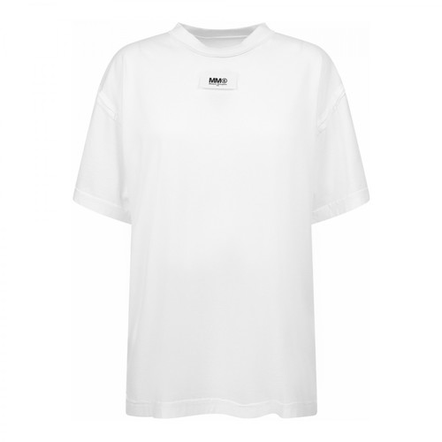 MM6 Maison Margiela, branded T-shirt Biały, female, 438.00PLN
