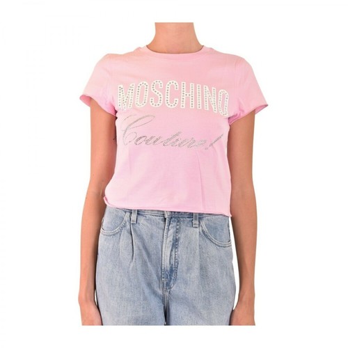 Moschino, T-shirt Różowy, female, 434.00PLN