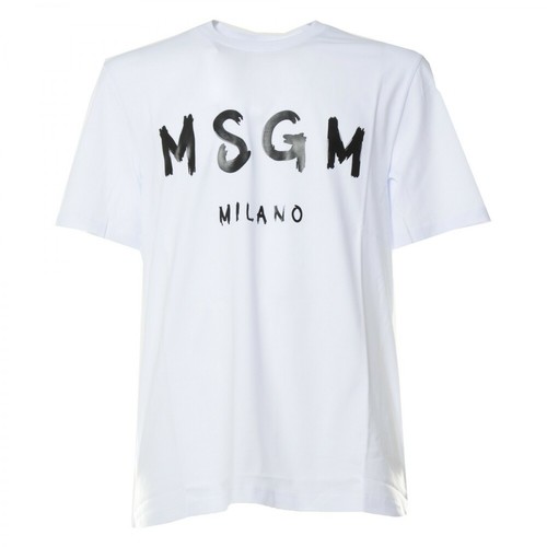 Msgm, T-shirt Biały, male, 388.00PLN