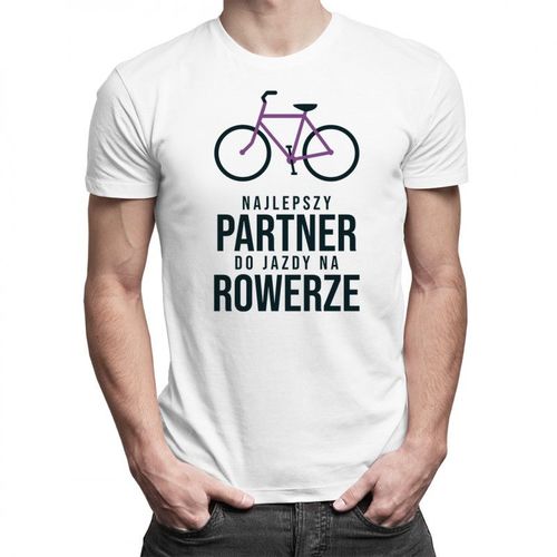 Najlepszy partner do jazdy na rowerze - męska koszulka z nadrukiem 69.00PLN