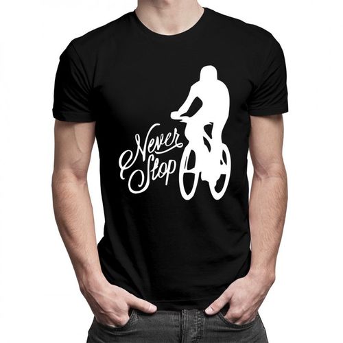 Never stop riding - męska koszulka z nadrukiem 69.00PLN