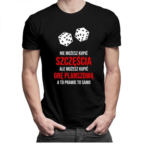 Nie możesz kupić szczęścia - gra planszowa - męska koszulka z nadrukiem 69.00PLN