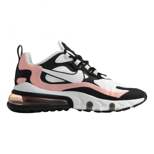 Nike, Air Max 270 React Black White Bleached Coral Sneakers Czarny, male, 1465.00PLN