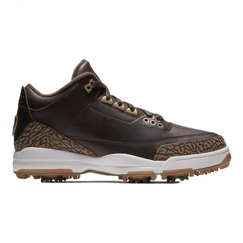 Nike, sneakers Air Jordan 3 Retro Golf Brązowy, male, 4515.00PLN