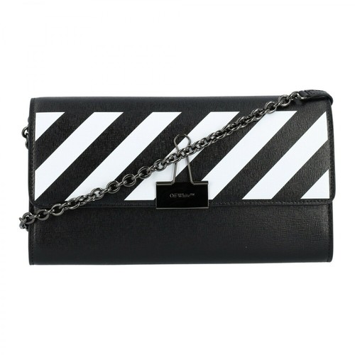 Off White, Branded wallet with chain Czarny, female, 2755.00PLN