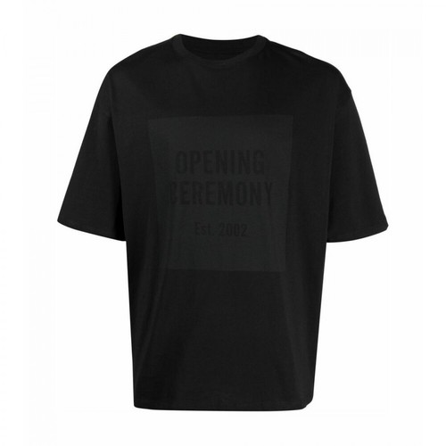 Opening Ceremony, BOX Logo Regular T-Shirt Czarny, male, 579.00PLN