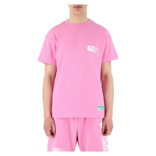 Pharmacy Industry, Phm205 T-shirt Różowy, male, 320.00PLN
