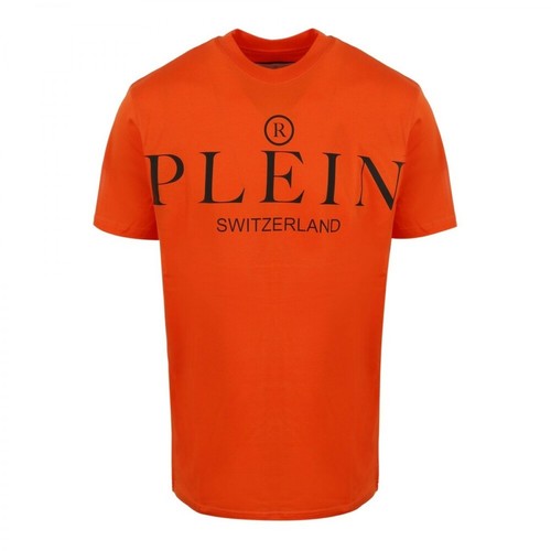 Philipp Plein, Iconic T-Shirt Pomarańczowy, male, 1596.00PLN