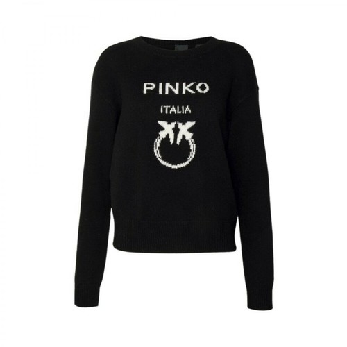 Pinko, Sweter Burgos Czarny, female, 870.00PLN