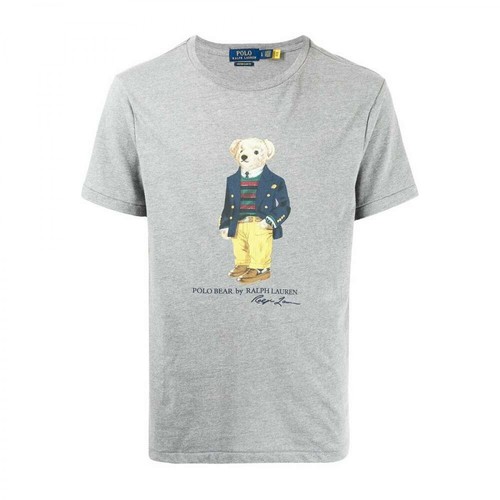 Polo Ralph Lauren, T-shirt Szary, male, 374.00PLN