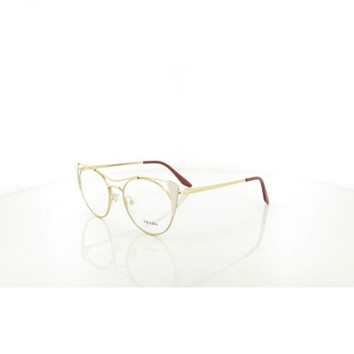 Prada, VPR 58V Core Glasses Żółty, female, 1254.00PLN
