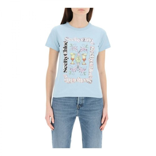 See by Chloé, T-shirt Niebieski, female, 593.00PLN