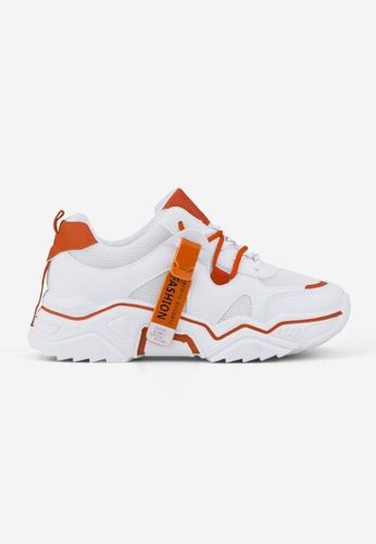 Sneakersy biało pomarańczowe 6 Lydie 62.99PLN