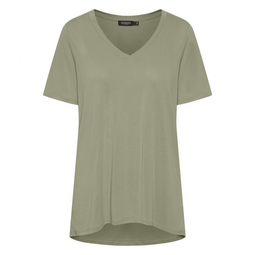 Soaked in Luxury, Soaked in Luxury SLColumbine Oversize T-shirt SS Zielony, female, 199.00PLN