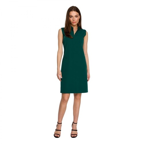 Style, Sukienka żakietowa bez rękawów Zielony, female, 219.00PLN