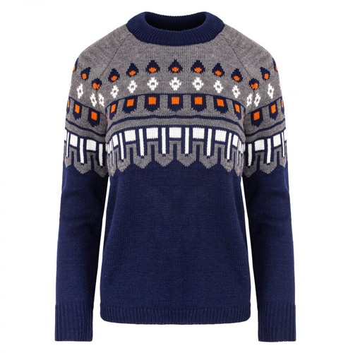 Style, Sweter ze wzorem Niebieski, female, 159.00PLN