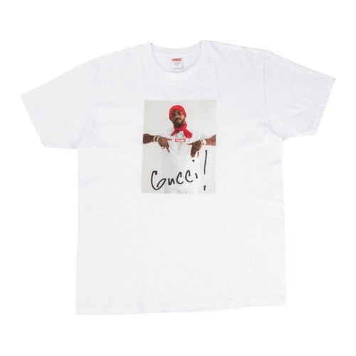 Supreme, Gucci Mane T-shirt Biały, male, 2184.00PLN