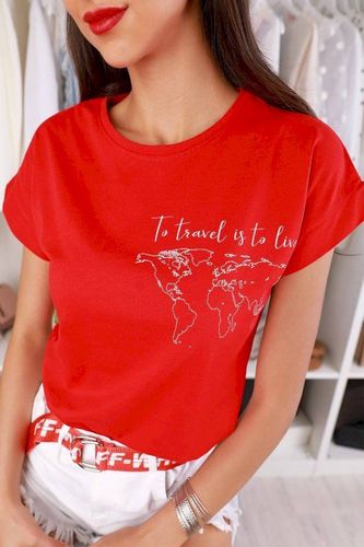 T-shirt damski NILMA RED 39.00PLN
