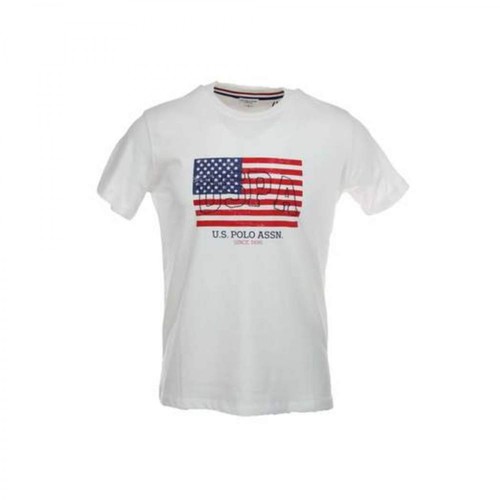 US Polo, T-Shirt Biały, male, 266.00PLN