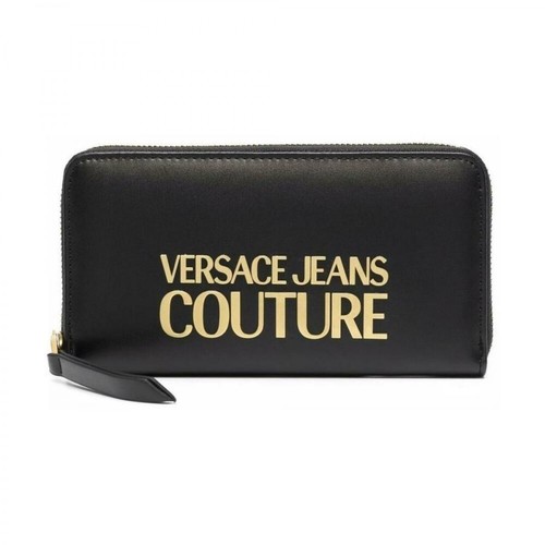 Versace Jeans Couture, Portfel z logo Czarny, unisex, 342.00PLN