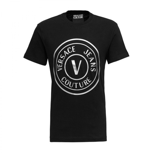 Versace Jeans Couture, T-Shirt Czarny, male, 445.00PLN