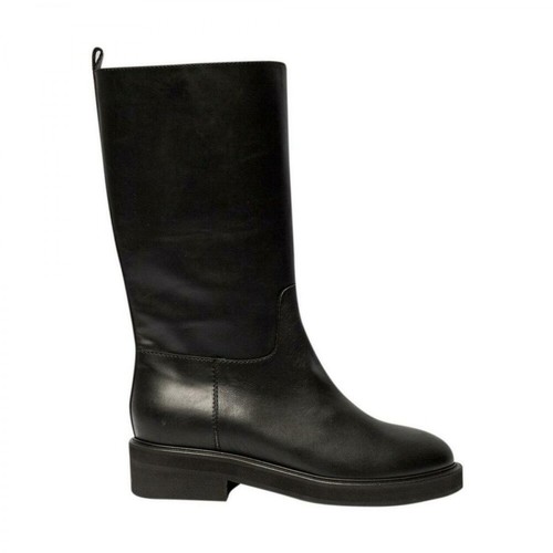Via Roma 15, Leather Boots Czarny, female, 910.00PLN