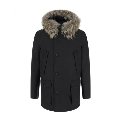 Woolrich, Arctic Parka With Dyed Fur Czarny, male, 3065.00PLN
