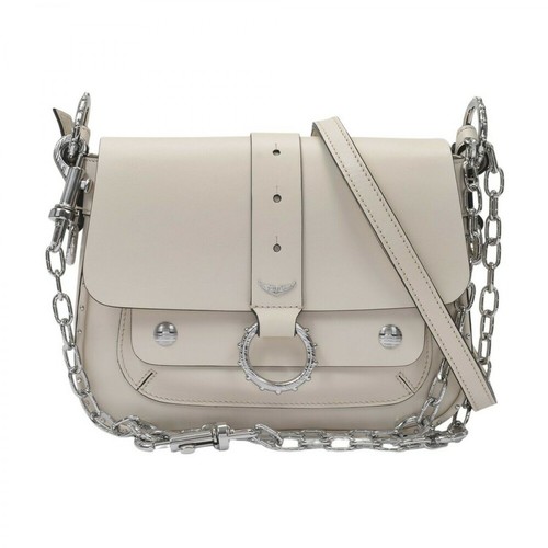 Zadig & Voltaire, Bag Kate Smooth Calfskin Beżowy, female, 2134.47PLN