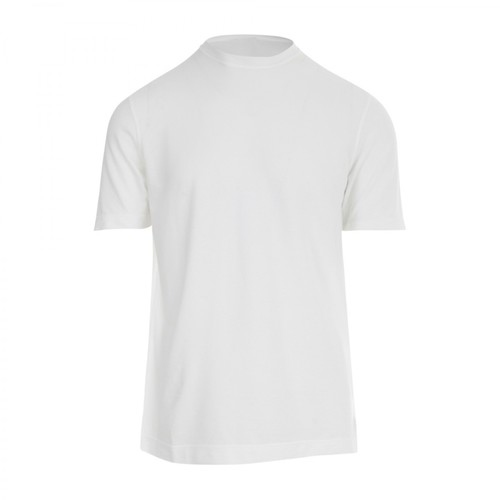 Zanone, Crew Neck T-Shirt Biały, male, 616.00PLN