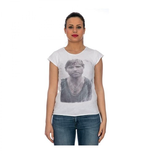 1921 Tshirt.com, T-Shirt Fiammato Style Robert Redford Biały, female, 200.80PLN