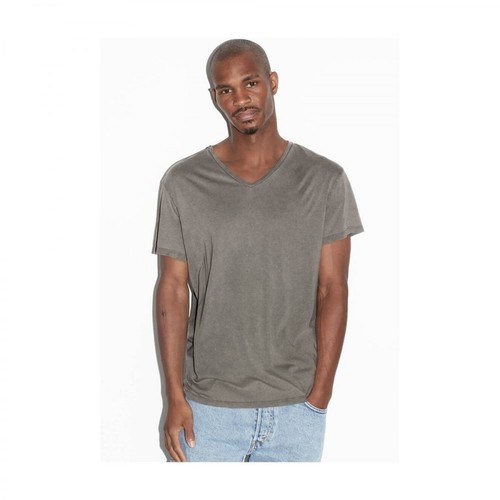 360 Icôn, Simple V-neck T-shirt Zielony, male, 243.39PLN