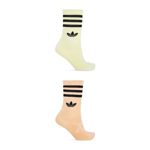 Adidas Originals, Branded socks two-pack Pomarańczowy, male, 144.00PLN