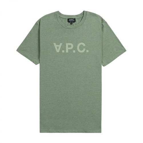 A.p.c., T-shirt Zielony, male, 411.00PLN