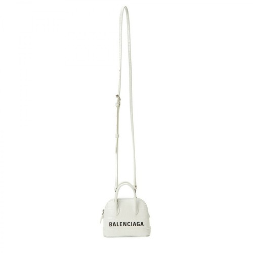 Balenciaga, Ville Mini Top Handle Bag Biały, female, 3218.00PLN