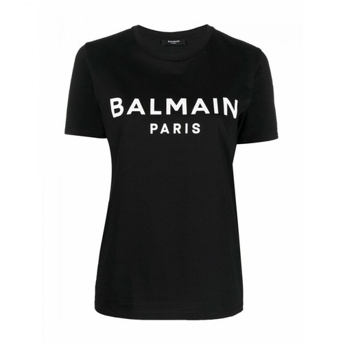 Balmain, Logo Print T-shirt Czarny, female, 1366.00PLN