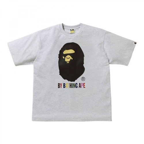 Bape, Relaxed Fit T-shirt Szary, male, 1465.00PLN