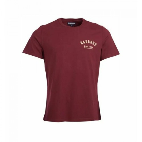 Barbour, Preppy T-shirt Czerwony, male, 246.00PLN