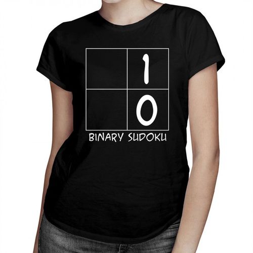 Binary Sudoku - damska koszulka z nadrukiem 69.00PLN