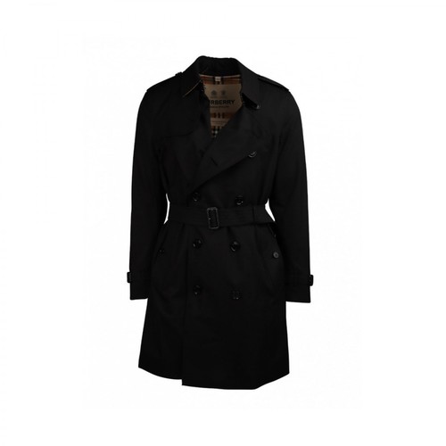 Burberry, Kensington Trench Coat Czarny, female, 8436.00PLN