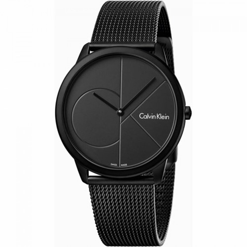Calvin Klein, Minimal watch Czarny, male, 763.00PLN