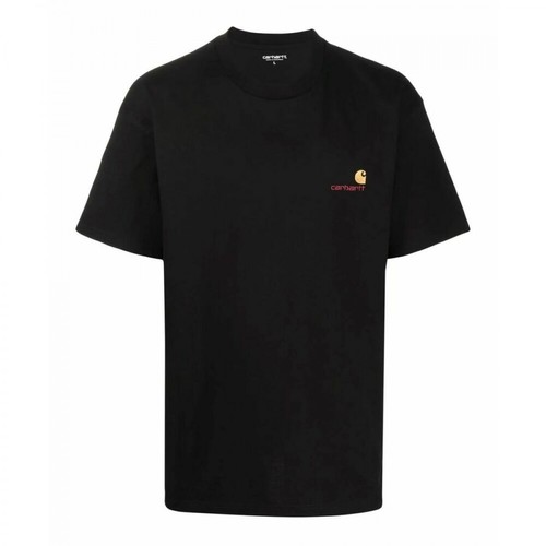 Carhartt Wip, embroidered logo t-shirt Czarny, male, 171.35PLN