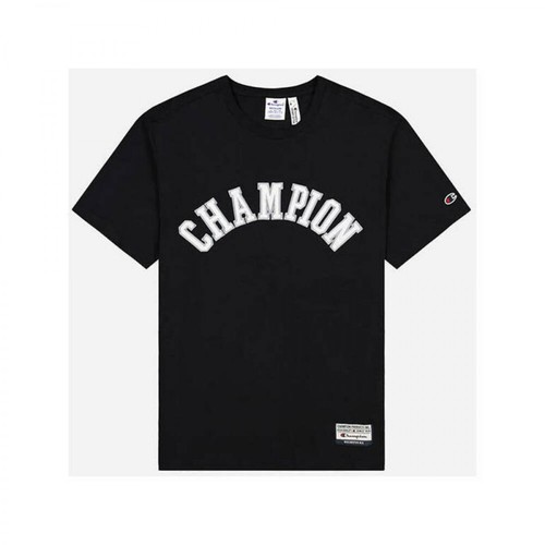 Champion, Koszulka męska Crewneck T-Shirt 216575 Kk001 Czarny, male, 171.35PLN