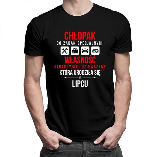 Chłopak do zadań specjalnych - lipiec - męska koszulka z nadrukiem 69.00PLN