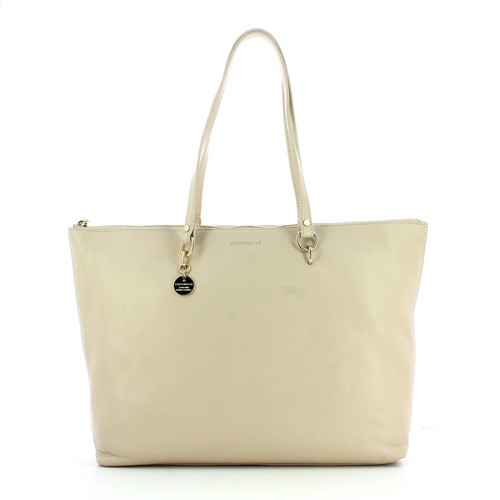 Coccinelle, Shopping Bag Beżowy, female, 712.00PLN