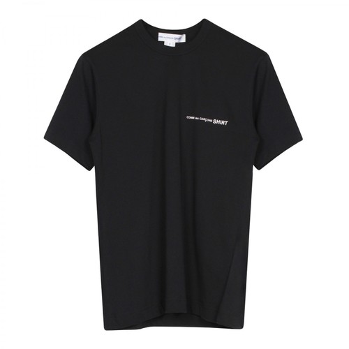 Comme des Garçons, Printed Logo T-Shirt Czarny, male, 411.00PLN