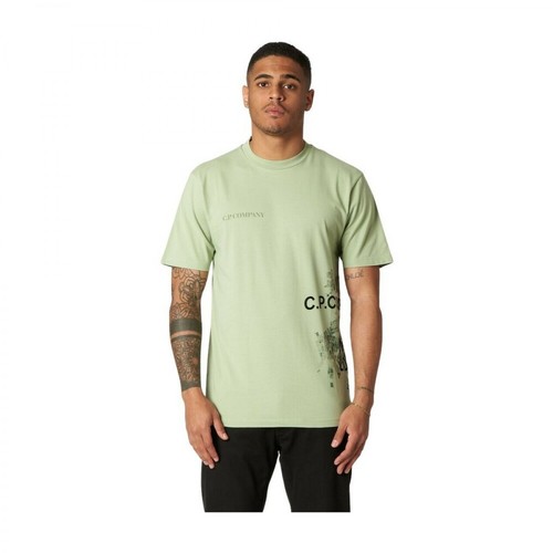 C.p. Company, T-Shirt Zielony, male, 442.00PLN